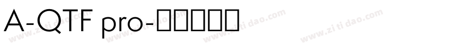 A-QTF pro字体转换